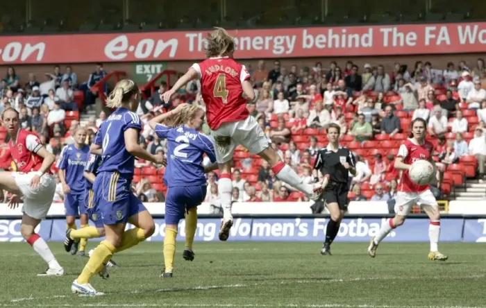 Framed Print : Jayne Ludlow Scores Arsenal's Second Goal: Arsenal Ladies 4-1 Leeds United - FA Women's Cup Final, Nottingham, 2008 Framed Print : Jayne Ludlow Scores Arsenal's Second Goal: Arsenal Ladies 4-1 Leeds United - FA Women's Cup Final, Nottingham, 2008