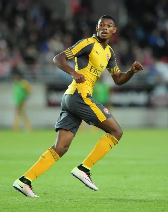 Framed Print : Jeff Reine-Adelaide in Action: Viking FK vs Arsenal (2016-17)