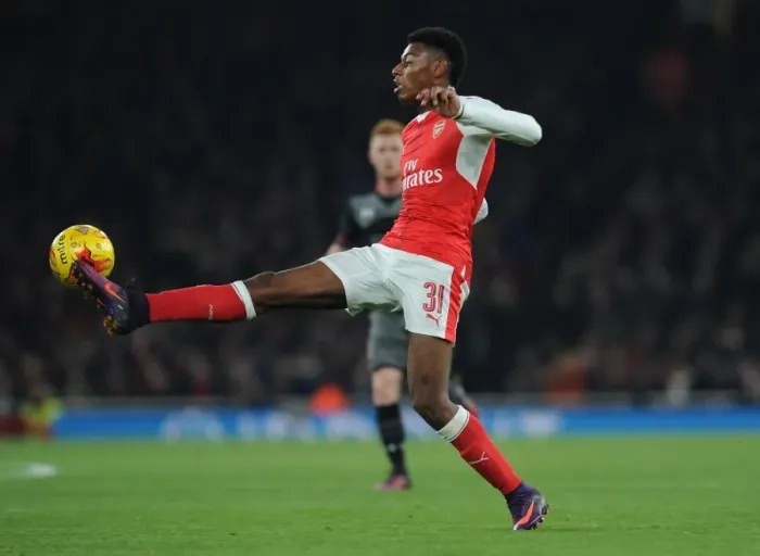 Framed Print : Jeff Reine-Adelaide (Arsenal). Arsenal 0: 2 Southampton Framed Print : Jeff Reine-Adelaide (Arsenal). Arsenal 0: 2 Southampton