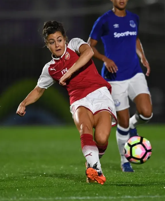 Framed Print : Jemma Rose in Action: Arsenal Women vs Everton Ladies Pre-Season Clash Framed Print : Jemma Rose in Action: Arsenal Women vs Everton Ladies Pre-Season Clash