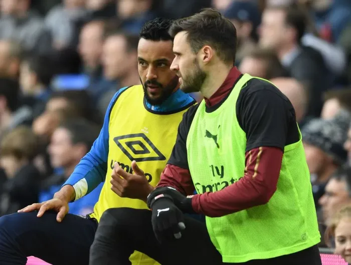 Framed Print : Jenkinson and Walcott: A Moment of Respite Amidst Everton vs. Arsenal Rivalry