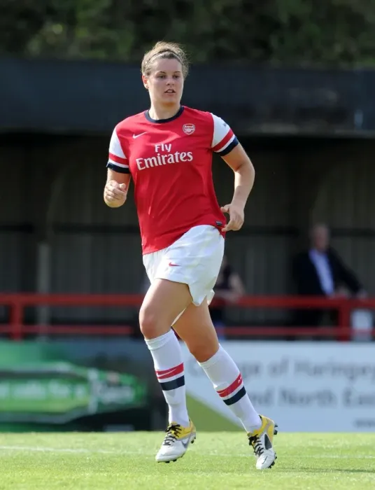 Framed Print : Jennifer Beattie in Action: Arsenal Ladies vs. Lincoln Ladies FA WSL Match, 2012