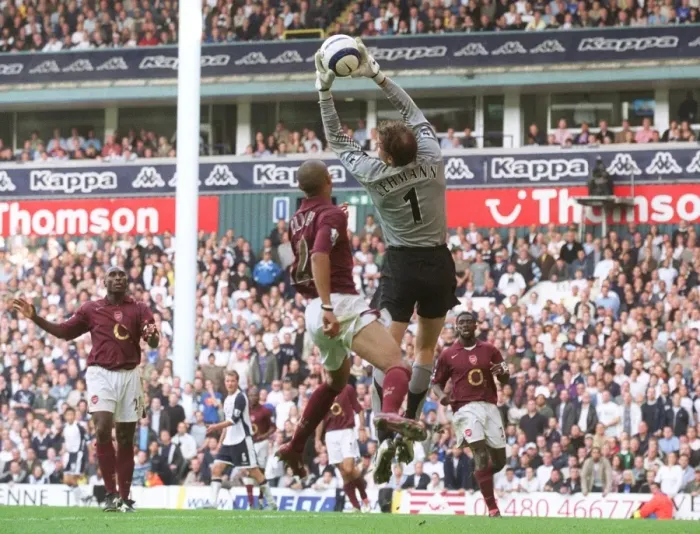 Framed Print : Jens Lehmann in Action: Arsenal vs. Tottenham, 2005
