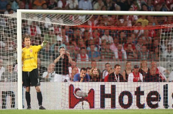 Framed Print : Jens Lehmann's Victory: Arsenal 1-0 Ajax, Amsterdam, 2007
