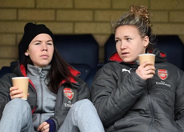 Jessica Samuelsson and Josephine Henning (Arsenal). Reading Ladies 0: 0 Arsenal Women