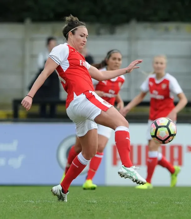 Framed Print : Jodie Taylor in Action: Arsenal Ladies vs. Tottenham Hotspur Ladies, FA Cup 2017