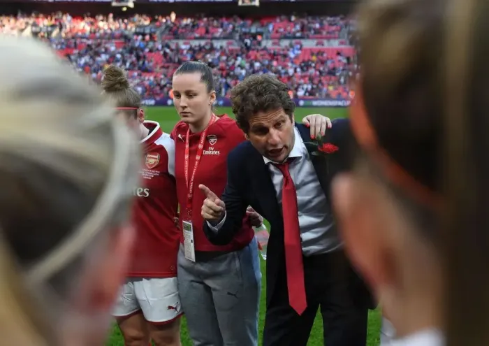 Framed Print : Joe Montemurro Guides Arsenal Women at FA Cup Final vs. Chelsea Framed Print : Joe Montemurro Guides Arsenal Women at FA Cup Final vs. Chelsea