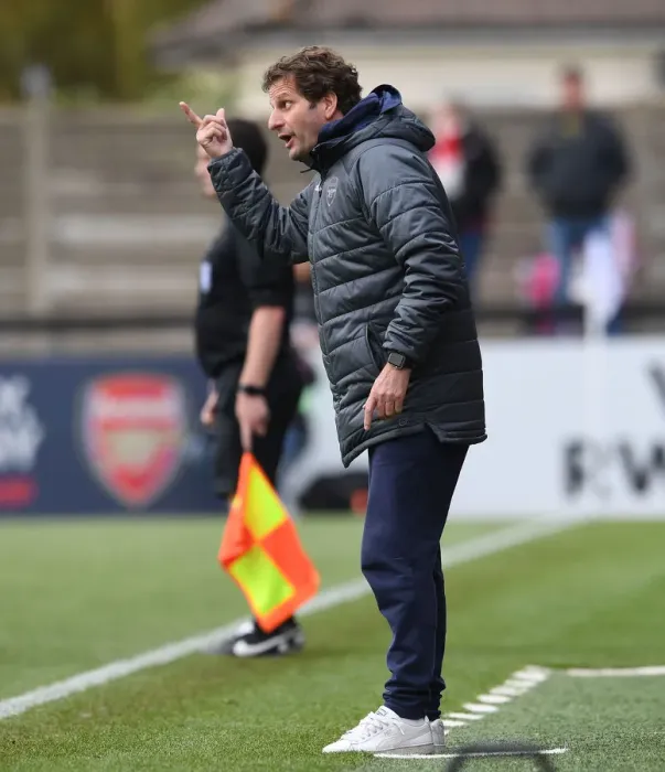 Framed Print : Joe Montemurro Leads Arsenal Women in WSL Action Framed Print : Joe Montemurro Leads Arsenal Women in WSL Action