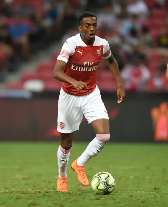 Framed Print : Joe Willock in Action: Arsenal vs Atletico Madrid, International Champions Cup 2018