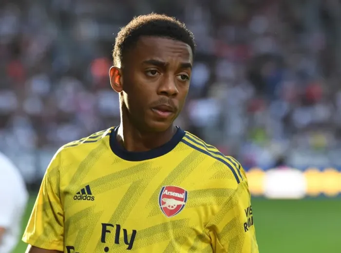 Framed Print : Joe Willock in Action: Arsenal's Pre-Season Battle against Angers (2019)