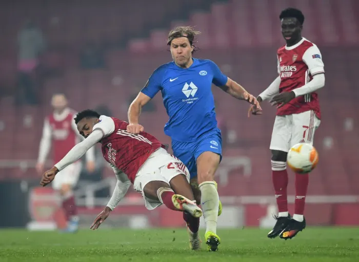 Framed Print : Joe Willock Scores Arsenal's Fourth Goal in Europa League Match Against Molde Framed Print : Joe Willock Scores Arsenal's Fourth Goal in Europa League Match Against Molde