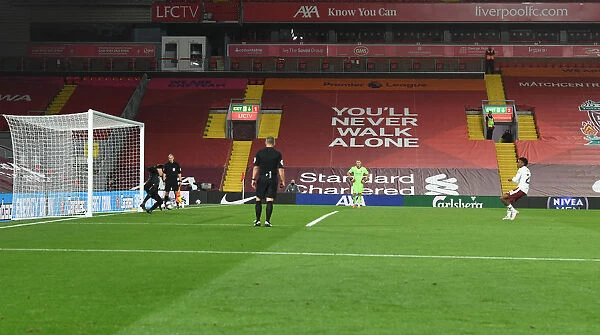 Joe Willock Scores Thrilling Penalty: Arsenal's Upset Win at Empty Anfield Against Liverpool in Carabao Cup 2020-21