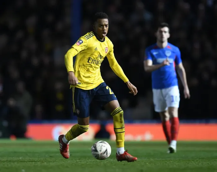 Framed Print : Joe Willock Shines: Arsenal Overpower Portsmouth in FA Cup Showdown Framed Print : Joe Willock Shines: Arsenal Overpower Portsmouth in FA Cup Showdown