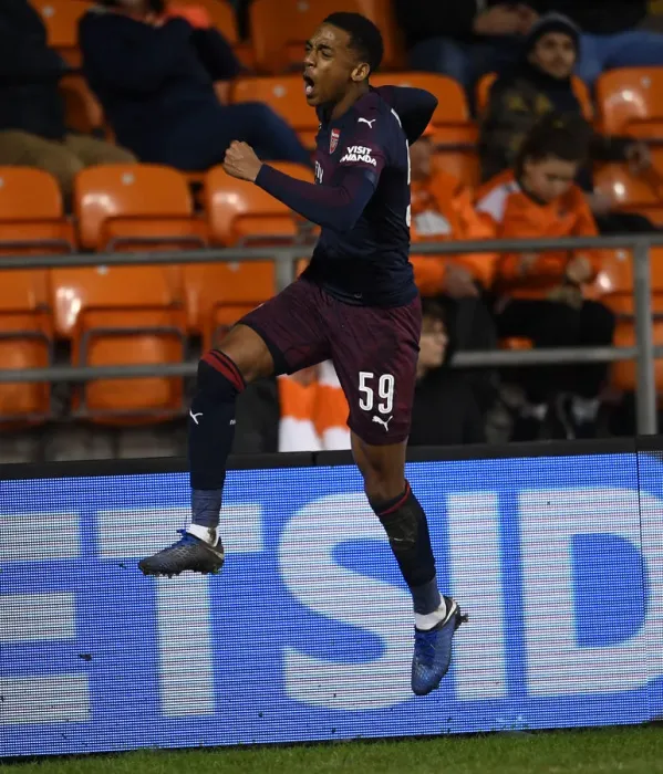 Framed Print : Joe Willock's Brace: Arsenal Secures FA Cup Victory over Blackpool