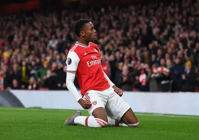 Framed Print : Joe Willock's Hat-Trick: Arsenal's Europa League Triumph over Standard Liege Framed Print : Joe Willock's Hat-Trick: Arsenal's Europa League Triumph over Standard Liege