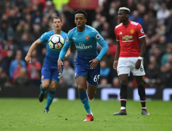 Framed Print : Joe Willock's Shocking Upset: Arsenal's Young Gun Stuns Manchester United at Old Trafford (2017-18) Framed Print : Joe Willock's Shocking Upset: Arsenal's Young Gun Stuns Manchester United at Old Trafford (2017-18)