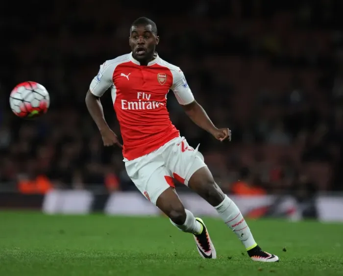 Framed Print : Joel Campbell in Action: Arsenal vs. West Bromwich Albion, Premier League 2015-16