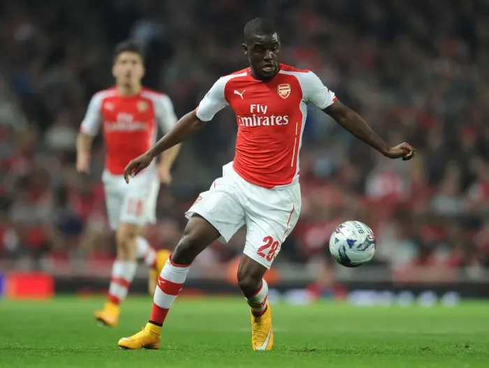 Framed Print : Joel Campbell in Action: Arsenal vs Southampton, League Cup 2014 / 15 Framed Print : Joel Campbell in Action: Arsenal vs Southampton, League Cup 2014 / 15