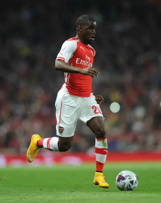 Framed Print : Joel Campbell in Action: Arsenal vs Southampton, League Cup 2014 / 15