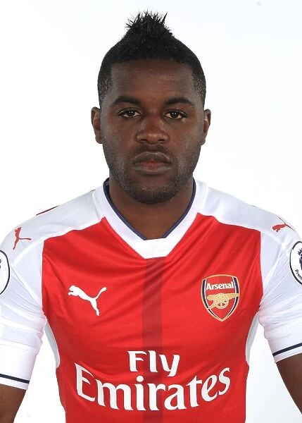 Joel Campbell at Arsenal's 2016-17 First Team Photocall