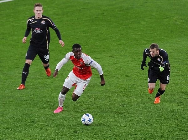 Joel Campbell Scores Past Dinamo Zagreb Defenders in Thrilling Arsenal Champions League Showdown