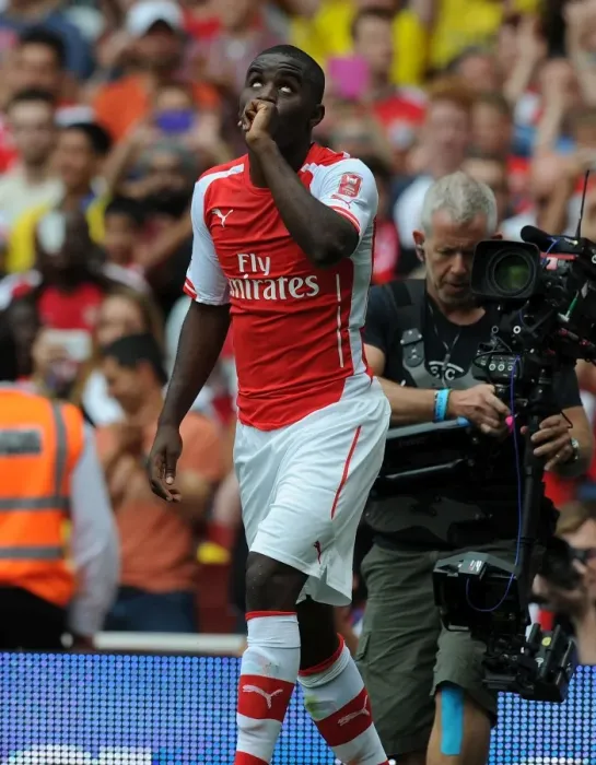 Framed Print : Joel Campbell's Brace: Arsenal Overpower Benfica at Emirates Cup Framed Print : Joel Campbell's Brace: Arsenal Overpower Benfica at Emirates Cup