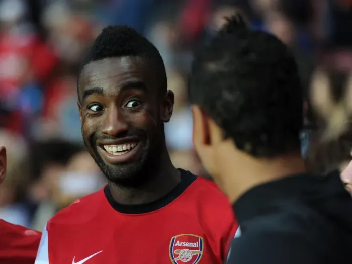 Framed Print : Johan Djourou: In Action for Arsenal Against Southampton (2012 Pre-Season)