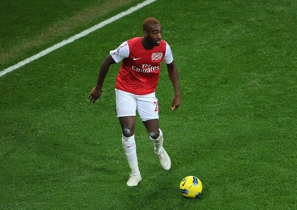 Johan Djourou: In Action for Arsenal Against Wolverhampton Wanderers, Premier League 2011-2012