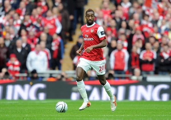 Johan Djourou in Action: Arsenal's Defeat at Carling Cup Final vs Birmingham City (27 / 2 / 11)