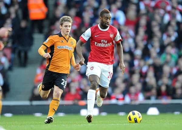 Johan Djourou (Arsenal) Kevin Doyle (Wolves). Arsenal 2: 0 Wolverhampton Wanderers