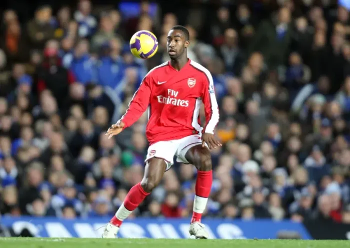 Framed Print : Johan Djourou Celebrates Arsenal's Win Over Chelsea in the Barclays Premier League, November 2008 Framed Print : Johan Djourou Celebrates Arsenal's Win Over Chelsea in the Barclays Premier League, November 2008