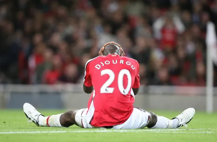 Framed Print : Johan Djourou's Dominance: Arsenal's 6-0 Victory Over Sheffield United in Carling Cup, 2008