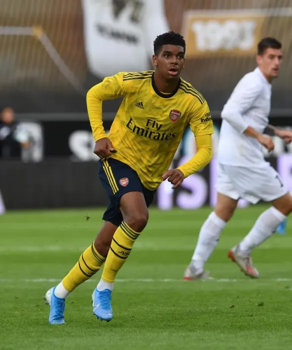 Framed Print : John-Jules Shines: Arsenal's Standout Performance in Angers Friendly