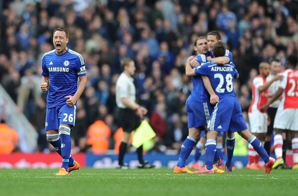 John Terry's Triumphant Celebration: Chelsea's Win at Arsenal in the Premier League 2014 / 15
