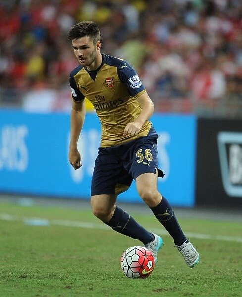Jon Toral in Action: Arsenal vs. Singapore XI during the Barclays Asia Trophy