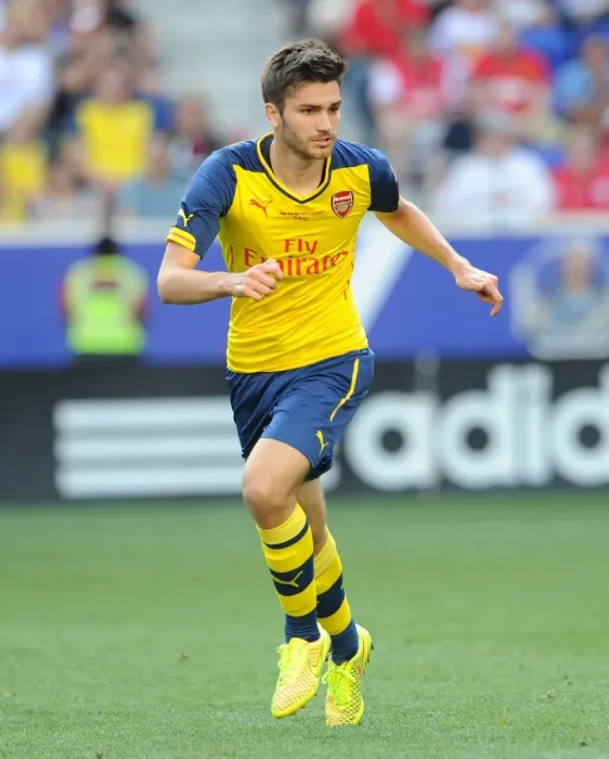 Framed Print : Jon Toral (Arsenal). New York Red Bulls 1: 0 Arsenal. Pre Season Friendly. Red Bulls Arena