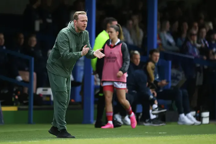 Framed Print : Jonas Eidevall: Arsenal FC Coach Reacts During Chelsea vs Arsenal FA Women's Super League Match (2022-23)