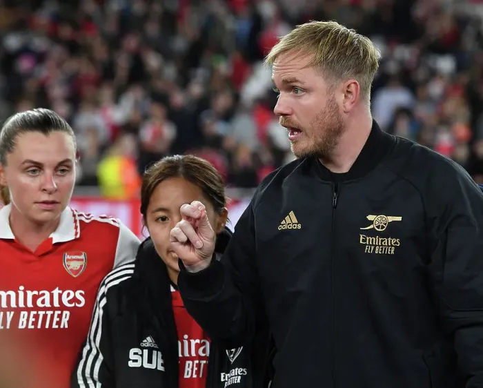 Framed Print : Jonas Eidevall Guides Arsenal Women at Emirates Stadium: UEFA Women's Champions League Clash vs FC Zurich Framed Print : Jonas Eidevall Guides Arsenal Women at Emirates Stadium: UEFA Women's Champions League Clash vs FC Zurich