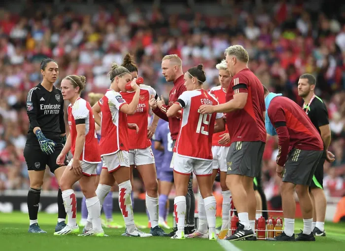 Framed Print : Jonas Eidevall Guides Arsenal Women Against Liverpool Women at Emirates Stadium (Barclays Super League, 2023-24) Framed Print : Jonas Eidevall Guides Arsenal Women Against Liverpool Women at Emirates Stadium (Barclays Super League, 2023-24)