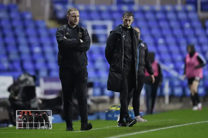 Framed Print : Jonas Eidevall Leads Arsenal Women in FA WSL Clash Against Reading