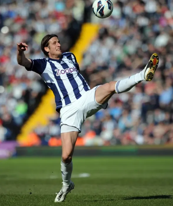 Framed Print : Jonas Olsson Faces Arsenal: West Bromwich Albion vs Arsenal, Premier League 2012-13