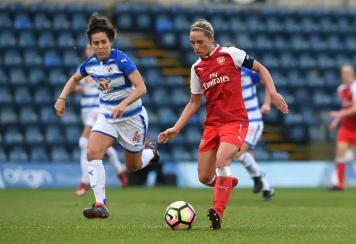 Framed Print : Jordan Nobbs in Action: Arsenal Ladies vs. Reading FC Women, WSL (Women's Super League)