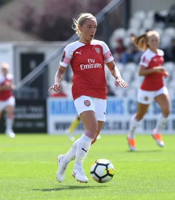 Framed Print : Jordan Nobbs in Action: Arsenal Women vs West Ham United Women, Continental Cup