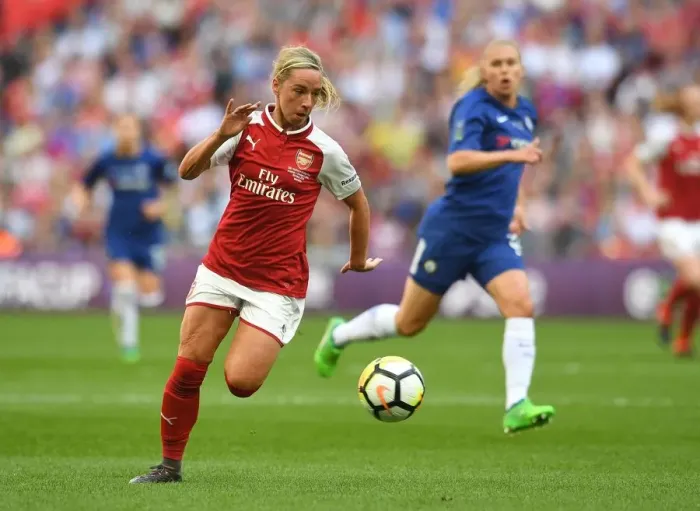 Framed Print : Jordan Nobbs in Action: Arsenal Women's FA Cup Final Showdown Against Chelsea Ladies