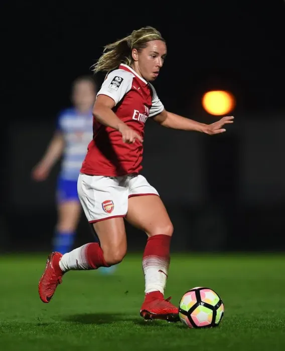 Framed Print : Jordan Nobbs in Action: Arsenal Women's Super League Battle Against Reading Ladies