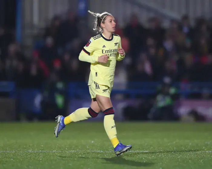Framed Print : Jordan Nobbs in Action: Chelsea Women vs. Arsenal Women, FA WSL 2021-22