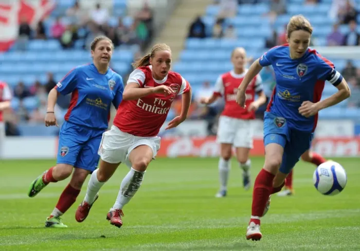Framed Print : Jordan Nobbs (Arsenal) Corinne Yorston and Ann-Marie Heatherson (Bristol) Framed Print : Jordan Nobbs (Arsenal) Corinne Yorston and Ann-Marie Heatherson (Bristol)