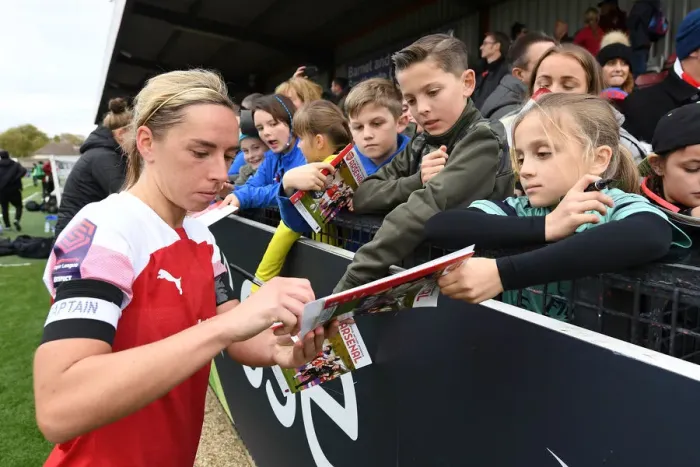 Framed Print : Jordan Nobbs of Arsenal Greets Fans after Arsenal Women's Win over Birmingham Ladies Framed Print : Jordan Nobbs of Arsenal Greets Fans after Arsenal Women's Win over Birmingham Ladies