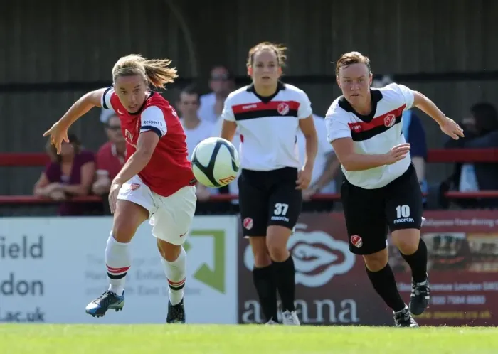 Framed Print : Jordan Nobbs Outruns Remi Allen: Arsenal Ladies vs. Lincoln Ladies FA WSL Showdown Framed Print : Jordan Nobbs Outruns Remi Allen: Arsenal Ladies vs. Lincoln Ladies FA WSL Showdown