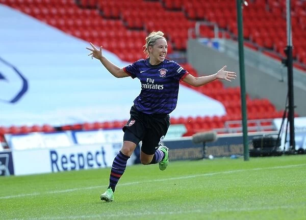 Jordan Nobbs Scores the Decisive Goal: Arsenal Ladies Claim FA Women's Cup Victory over Bristol Academy (2013)